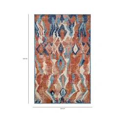 jaipur rugs Red Traditional Wool 6 ft x 9 ft Hand Knotted Carpet image 2