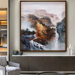 artsense The Noble Gallery Multicolor Canvas Framed Landscape Art Print image 1