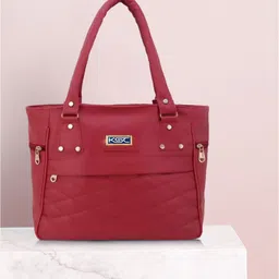 khatushyam collection Women Maroon Hand-held Bag-picture-10