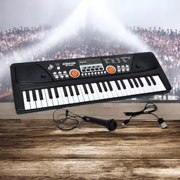 kid kraze 49-Keys Musical Piano with Mic for Kids Analog Portable Keyboard for Kids_A482 image 1