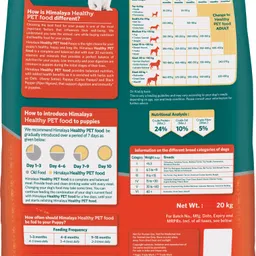 himalaya Healthy Pet Food, Puppy, Chicken & Rice Chicken 20 kg Dry Young Dog Food image 2