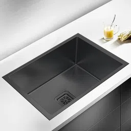 iezee 24x18x10 Kitchen Sink Black, Single Bowl, SS304, 16-Gauge Stainless Steel Sink IEZB2418HM | Premium Material+Finish | Dent-Resistant Stainless Steel | Black | Vessel Sink-picture-11