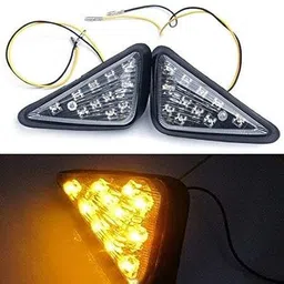 ttherishafab Front, Rear, Side LED Indicator Light for Bajaj, Bullet, Hero, Honda Universal For Bike-picture-15