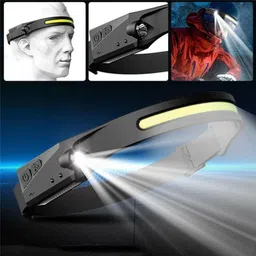 care 4 NEW LED Head Lamp with, 5 Modes of Light, has Motion Sensor USB Recharge Torch-picture-20