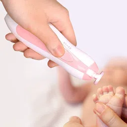 mamamoon Baby Nail Trimmer Electric Baby Nail Clipper，Baby Nail File with LED Light image 2