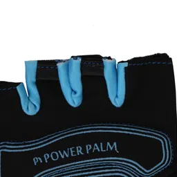 kross Cycling gloves, Half Finger, Lycra, Blue, Soft Padding Gel, Anti Slip design - M Cycling Gloves image 4