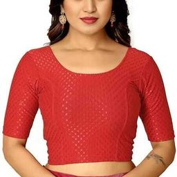pt priyanka textiles Round Neck Women Blouse-picture-18