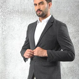 crimsoune club Men Solid Single Breasted Casual Blazer image 5