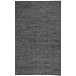 Midnight Wool & Viscose Abstract 9' x 6' Hand Woven Carpet By Kaleen India image 2