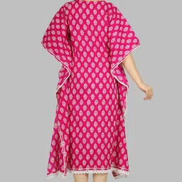 hn joya Women Kaftan Pink Below Knee Dress image 2