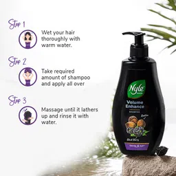 nyle Natural Volume Enhance Shampoo With Reetha & Blackberry image 5