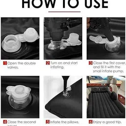 radhetax 5 In 1 Air Sofa Multipurpose Matress Airbed Overnighter With Pump For Outdoor car Bed Inflatable Mattress Car Inflatable Bed image 4