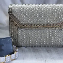 babbotty Multicolor Women Clutch Handmade Silver Metal Bag-picture-34