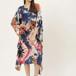 maaesa Women Kaftan Multicolor Midi/Calf Length Dress image 1