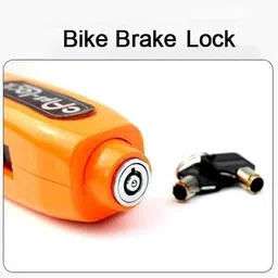 lipzie Stainless Steel Security Lock for Motorbikes | with Brake Lever Heavy Duty Bike Brake Lock | Universal Handlebar & Brake Lever Anti-Theft Clutch Pad Lock image 3