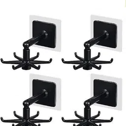 shrey Wall mounting Self Adhesive 360 Degree Rotating Hook for Hanging(Pack of 1)1.380 Hook 6 image 2