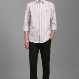 louis philippe Men Slim Fit Striped Spread Collar Casual Shirt image 2