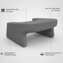 fridup Memory Foam Cushion Pack of 1 Solid Memory Foam Cushion Lap Desk Pillow Computer Table & Laptop Lap Desk for Sofa image 2