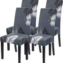 krishyam Polyester Geometric 1 Seater Chair Cover-picture-17