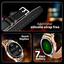 CrossBeats Regal Monarch 1.43" High Grade Steel Strap Bluetooth Calling 125+ Sports Modes Smartwatch image 5