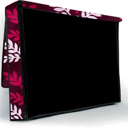 CHHAVI HANDLOOM LED TV COVER for 50 inch Led Tv Cover - Led_50Inches_Wine Leef image 3