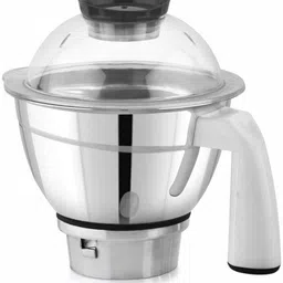 saimix 120 Gm Steel Silver Metal Base Evita Dry Jar with Handle -1Ltr Mixer Juicer Jar-picture-23