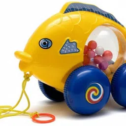 Colorful Pull Along Fish Toy with Rolling Beads for Kids Playtime Fun-image-33