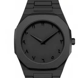 All Black Analog Watch with Arabic Numerals and Lightweight Plastic Strap Analog Watch - For Men & Women BLCK01-image-12