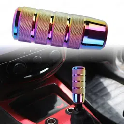 accessoreez Universal alloy multi color glossy Gear knob suitable for all manual car Gear Shift Collar image 1
