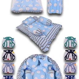 kwitchy New Born Baby Bed Mattress Mosquito Net Sleeping Bag Gadda Set Nest Bed-picture-23