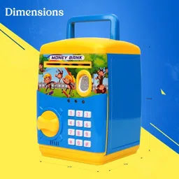 funverse Savings Bank for Kids with Finger Print Sensor with Indian Music 0 to 9 Number Coin Bank image 5