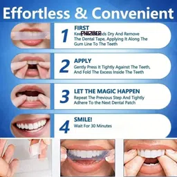 phizller Teeth Whitening Strips Fast Results For Adults Disposable Teeth Whitening Kit image 2