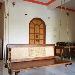 royal ambience Onjle Solid Wood Swing in Honey Colour image 1