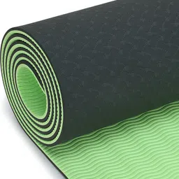arrowmax TPE YOGA MAT WITH CARRY STRAP FOR MEN WOMEN 6mm THICK Green 6MM mm Yoga Mat-picture-29