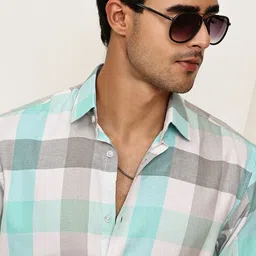 roadster Men Regular Fit Checkered Spread Collar Casual Shirt-picture-27