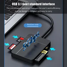 Verilux USB Card Reader USB C/ USB3.0 Card Reader Support UHS-II Compatible SD Card Reader image 5