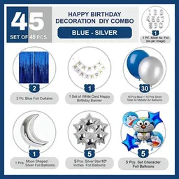 groovywings Dorae mon 8th Birthday Set – Blue Silver image 2