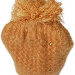 winter young ladki cap Solid Beanie image 4