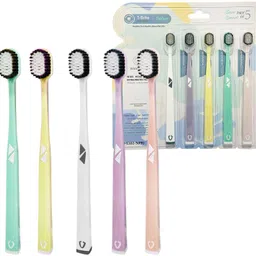 funblast Tooth Brush Set - Tooth Brush Combo Pack of 5 for Kids & Adults, Super Soft Bris Ultra Soft Toothbrush-picture-32