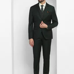 Blackberrys Slim-Fit Single-Breasted Pure Wool Three-Piece Formal Suit image 5