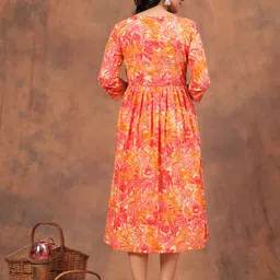 lakshay fashion Women Embroidered Cotton Blend Anarkali Kurta image 2