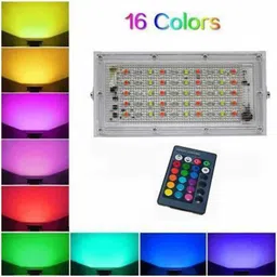 iwin Flood Light/Outdoor Lamp AC Brick Light with Remote -Multicolor 1pc Flood Light Outdoor Lamp image 5