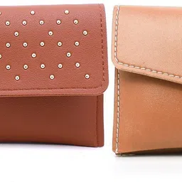 Casual Peach, Brown Clutch-image-3