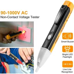 smartwo AC Voltage Line Tester With Buzzer And LED Torch Light Digital Voltage Tester image 5