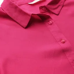 dressberry Women Regular Fit Solid Casual Shirt image 2