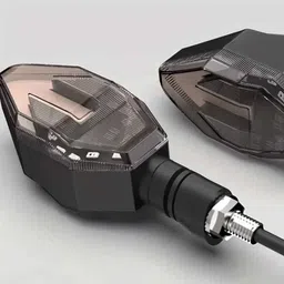 vagary Front, Rear LED Indicator Light for TVS Universal For Bike image 4