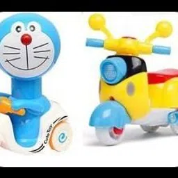 new_2 Pcs Combo Set 1Doraemon Scooter+1Mini Scooter(2 PCS)FOR BOY GIRL KIDS-image-61