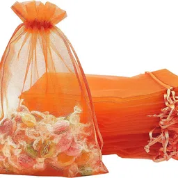 brown leaf Women Orange Potli-picture-18