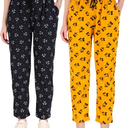 kiba retail Pack of 2 Women Printed Multicolor Track Pants-picture-26