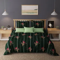 flipkart smartbuy Cotton Double Flat 104 TC Floral Bedsheet-picture-31